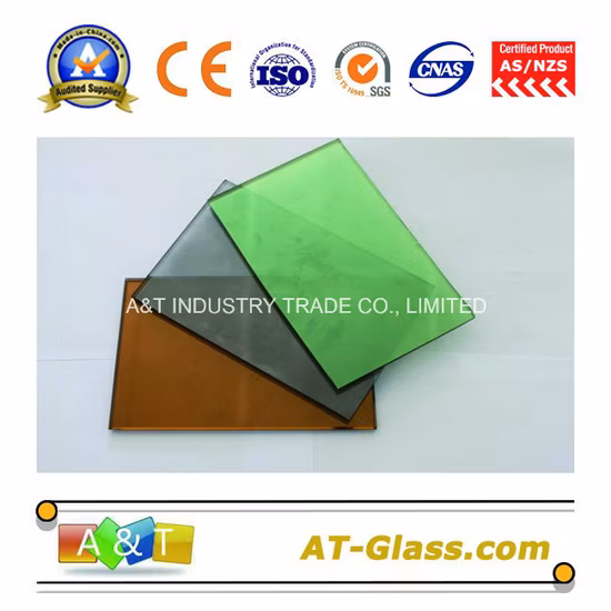 4 mm, 5 mm, 6 mm reflektierendes Glas/getöntes Glas/beschichtetes Glas für den Bau